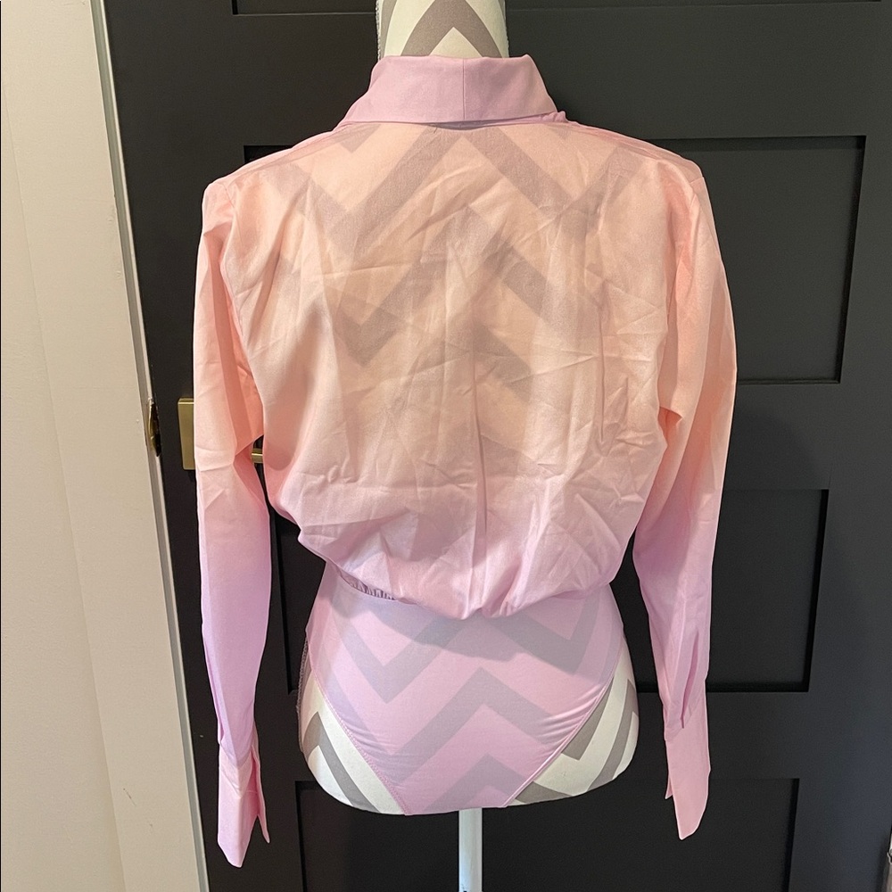 Princess Polly Juliana Pink Long Sleeve Bodysuit Size 2 - Picture 6 of 8